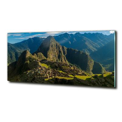 Photo printed on glass Machu picchu ruins