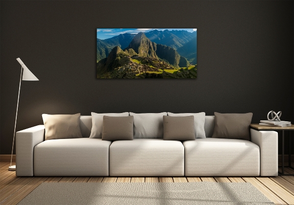 Photo printed on glass Machu picchu ruins