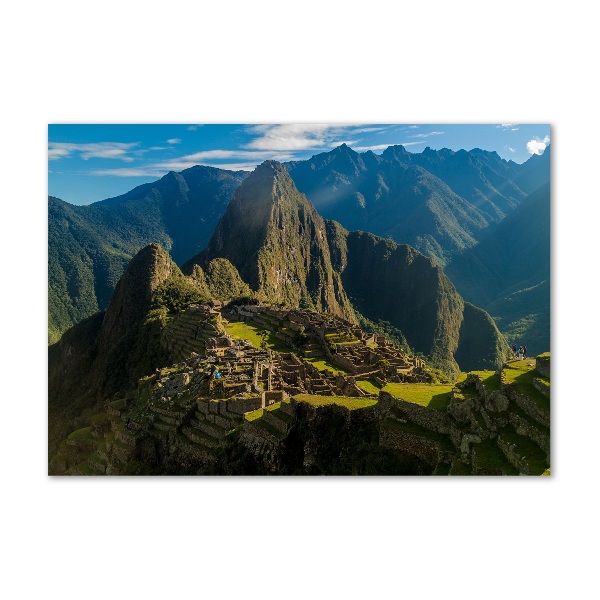 Photo printed on glass Machu picchu ruins