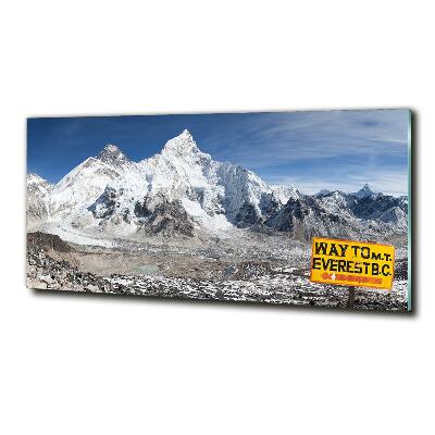 Photo printed on glass Mount everest