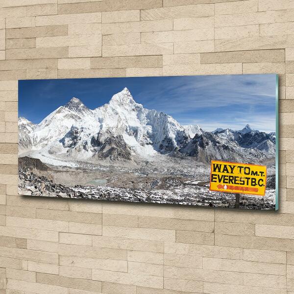 Photo printed on glass Mount everest