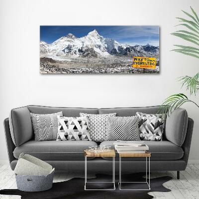 Photo printed on glass Mount everest