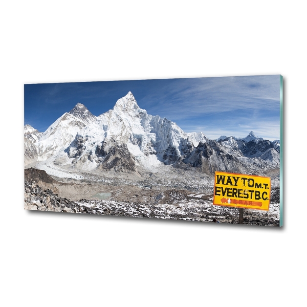 Photo printed on glass Mount everest