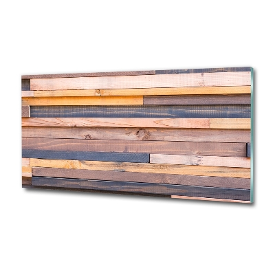 Glass wall art Wooden wall