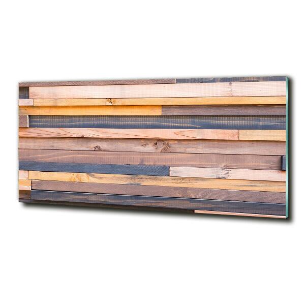 Glass wall art Wooden wall