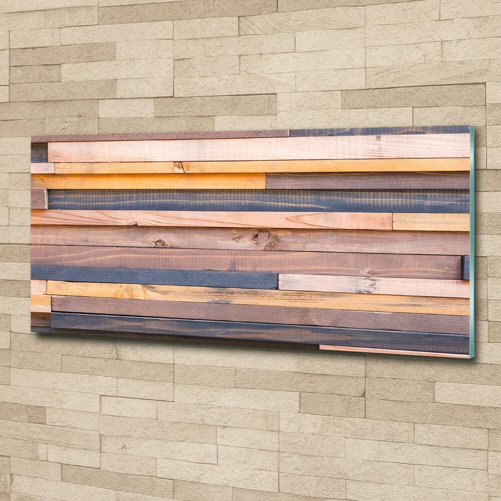 Glass wall art Wooden wall