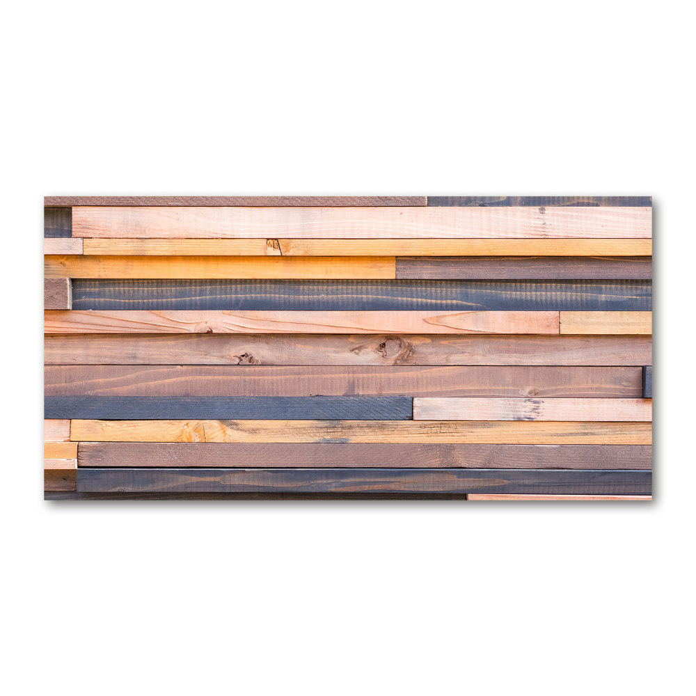 Glass wall art Wooden wall