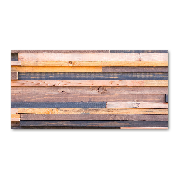 Glass wall art Wooden wall