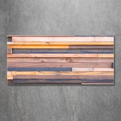 Glass wall art Wooden wall