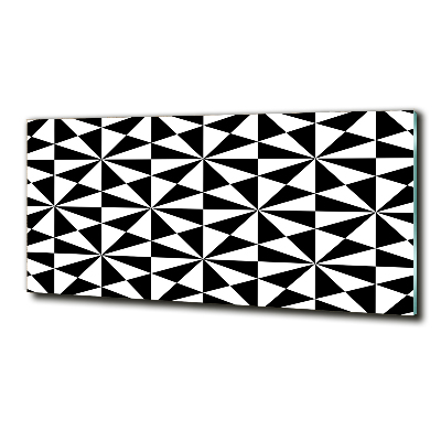 Glass art print Geometric background