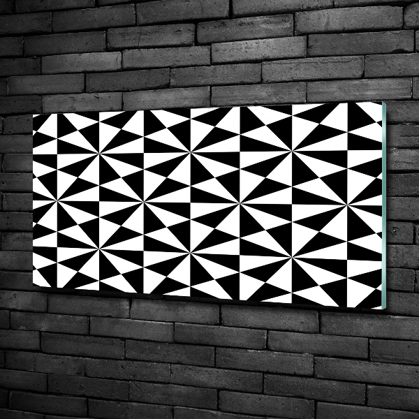 Glass art print Geometric background