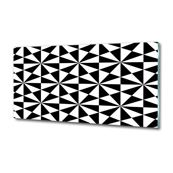 Glass art print Geometric background