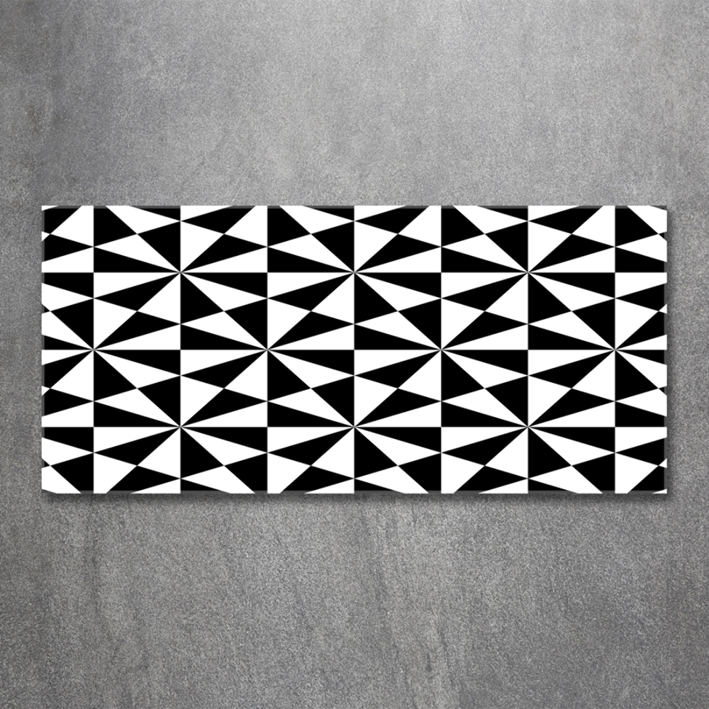 Glass art print Geometric background