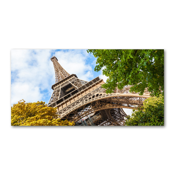 Glass picture print Eiffel paris tower