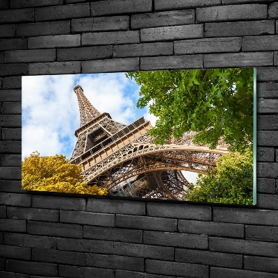 Glass picture print Eiffel paris tower