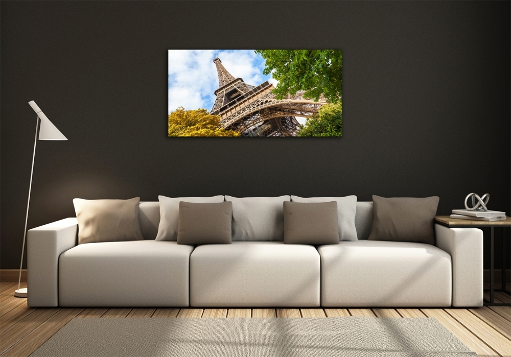 Glass picture print Eiffel paris tower