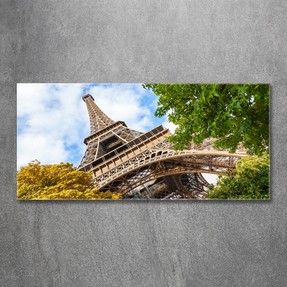 Glass picture print Eiffel paris tower