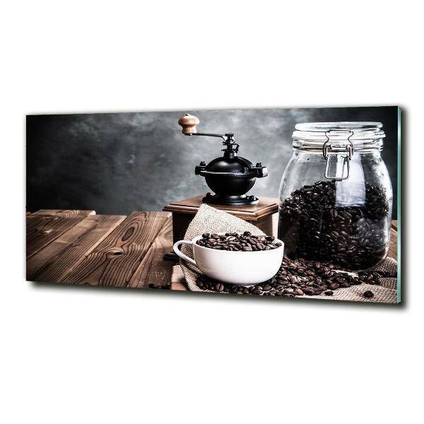 Glass wall art Coffee grinder