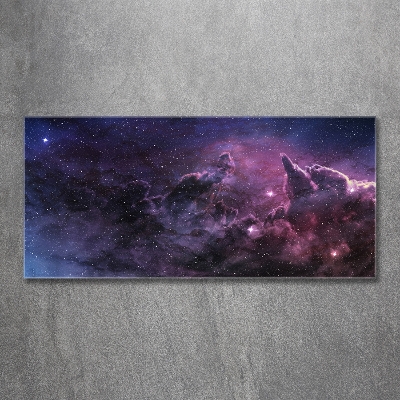 Photo printed on glass Nebula