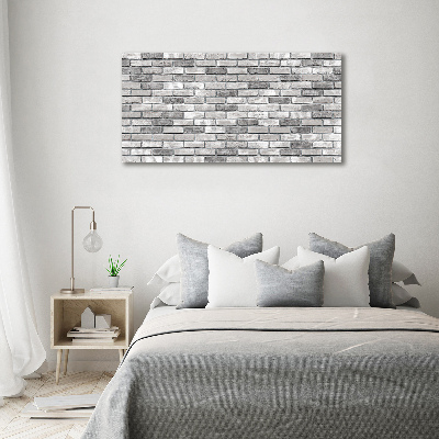 Wall art on glass Brick wall