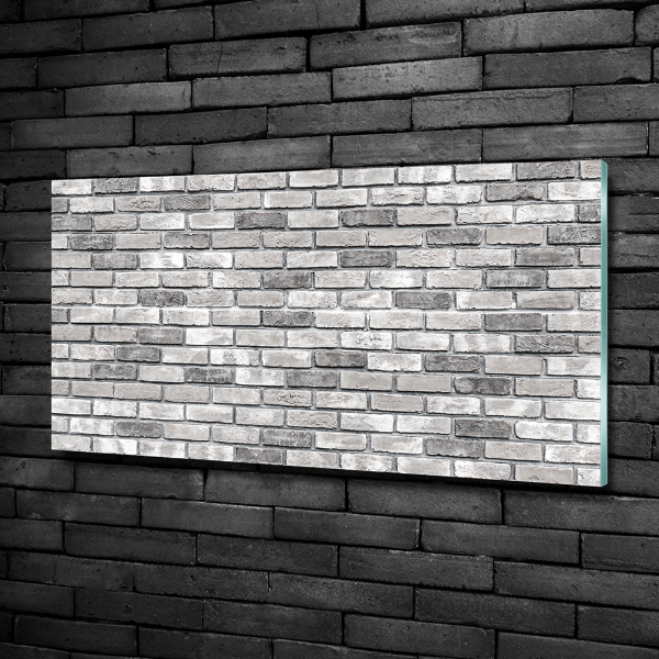 Wall art on glass Brick wall