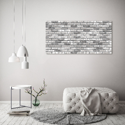 Wall art on glass Brick wall