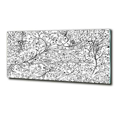 Glass art picture Loved branches