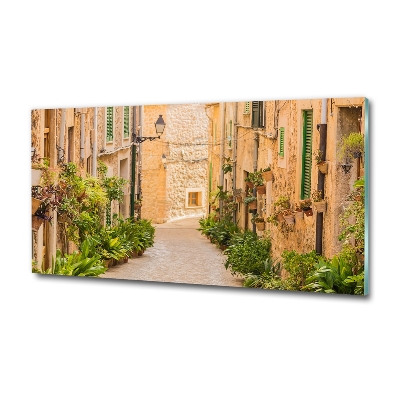 Glass picture wall art Historic streets