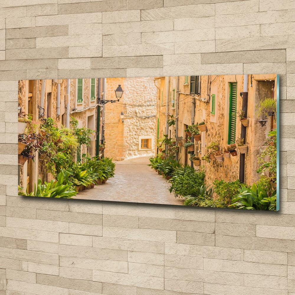 Glass picture wall art Historic streets