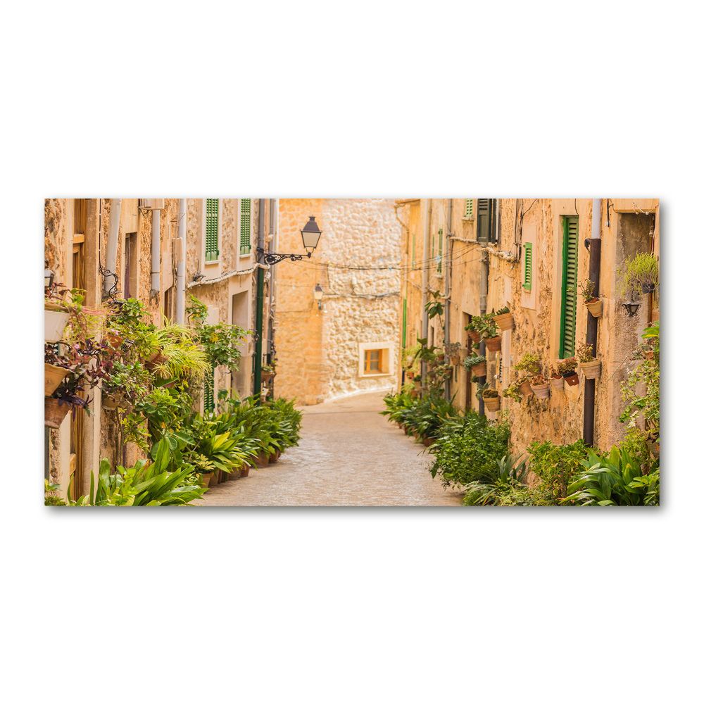 Glass picture wall art Historic streets