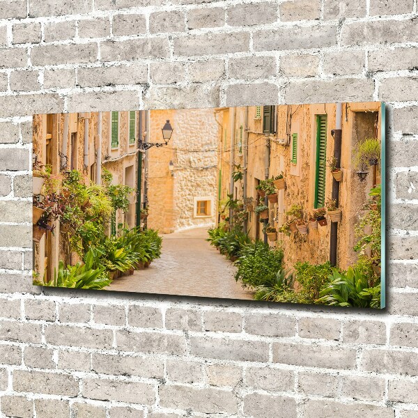 Glass picture wall art Historic streets