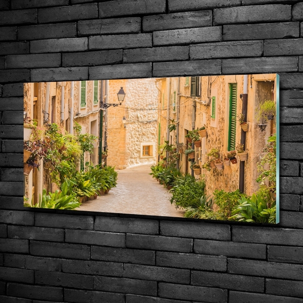 Glass picture wall art Historic streets