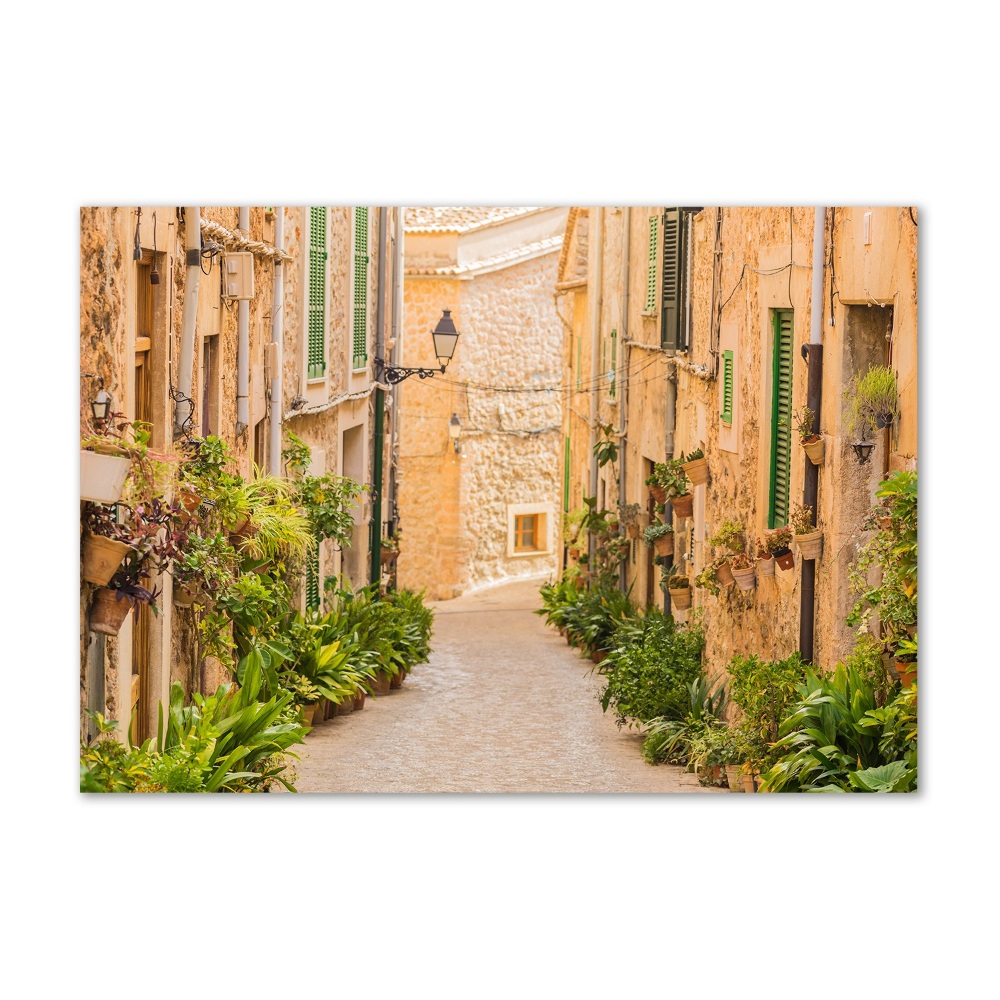 Glass picture wall art Historic streets