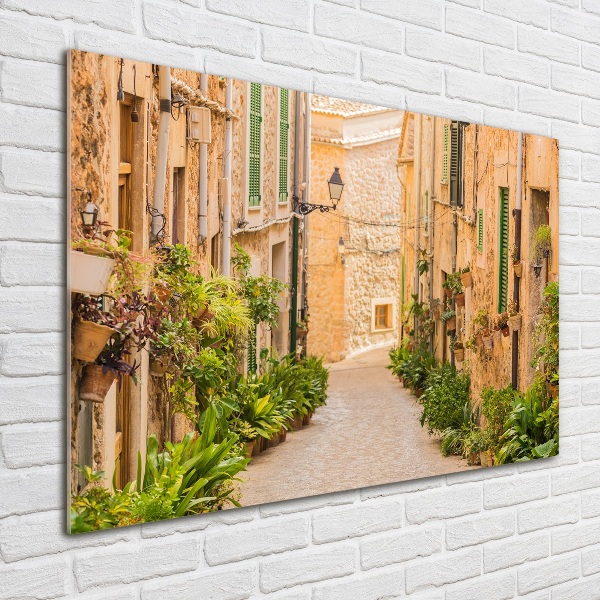 Glass picture wall art Historic streets