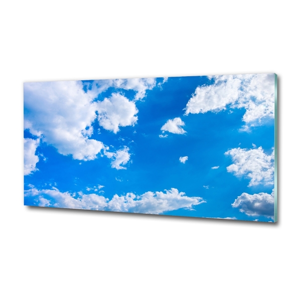 Glass picture wall art Clouds in the sky