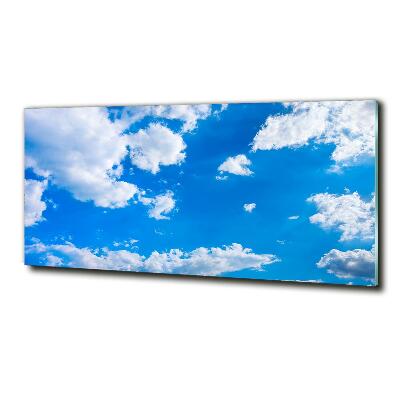 Glass picture wall art Clouds in the sky