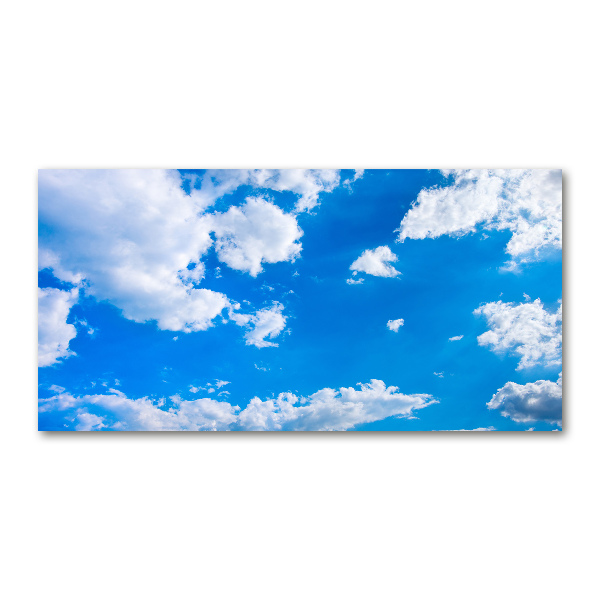 Glass picture wall art Clouds in the sky