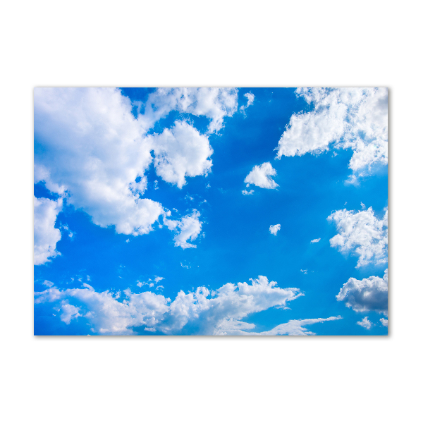 Glass picture wall art Clouds in the sky