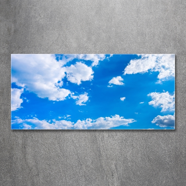 Glass picture wall art Clouds in the sky