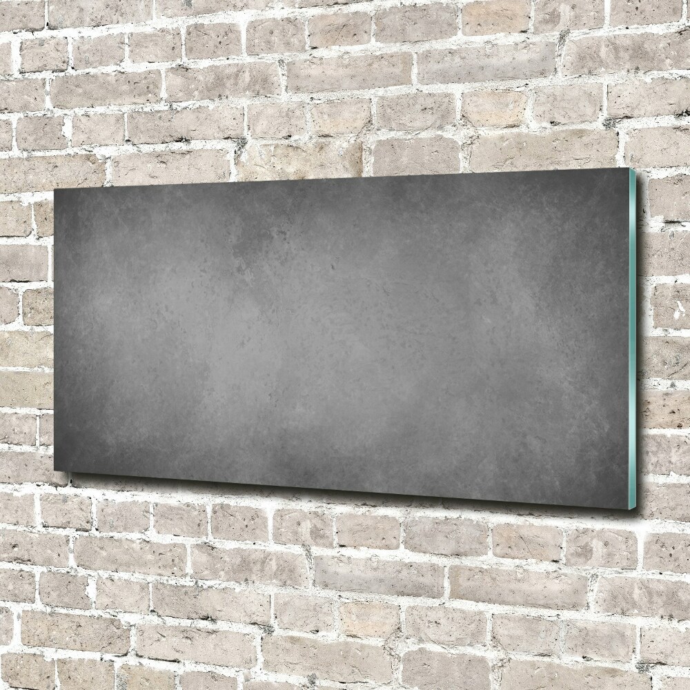 Glass wall art Concrete background