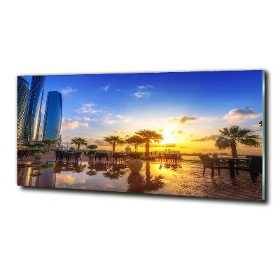 Printed glass wall art Abu