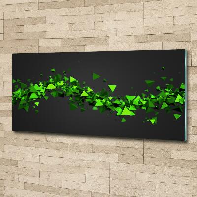 Glass wall art Geometric wave