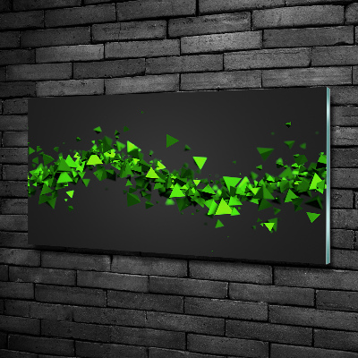 Glass wall art Geometric wave