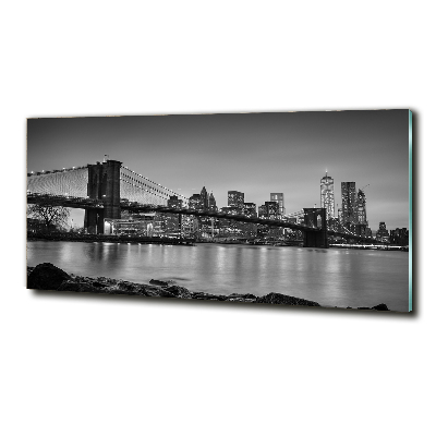 Printed glass wall art New york