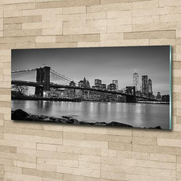 Printed glass wall art New york