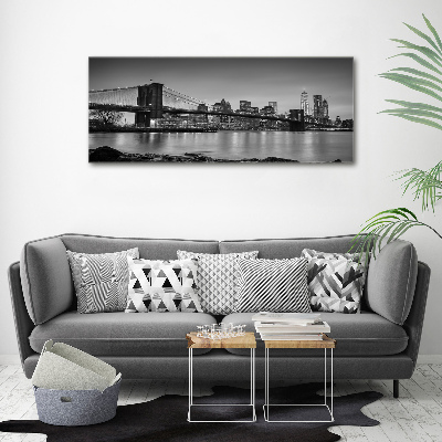 Printed glass wall art New york