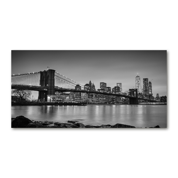 Printed glass wall art New york