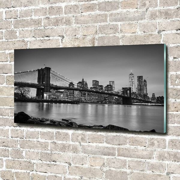 Printed glass wall art New york