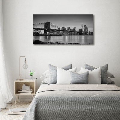 Printed glass wall art New york