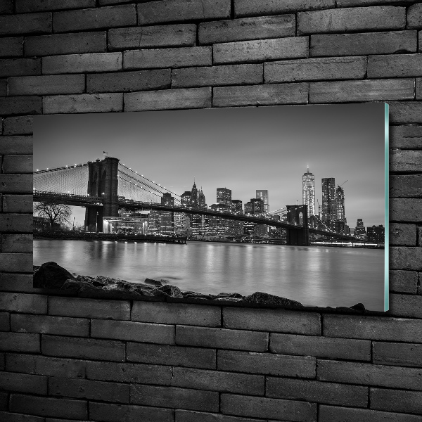 Printed glass wall art New york